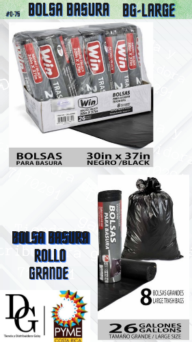 Rollo Bolsas Grandes para Basura - Imagen principal