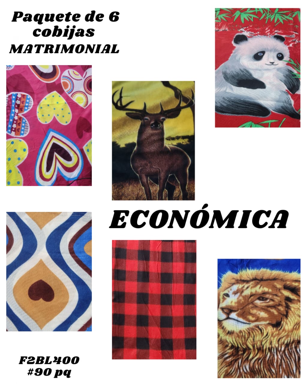 6 Cobijas Matrimonial - Imagen principal