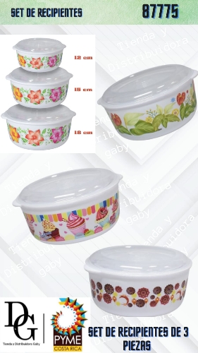 Set Envases Pl&aacute;sticos 3 PZAS - Imagen principal