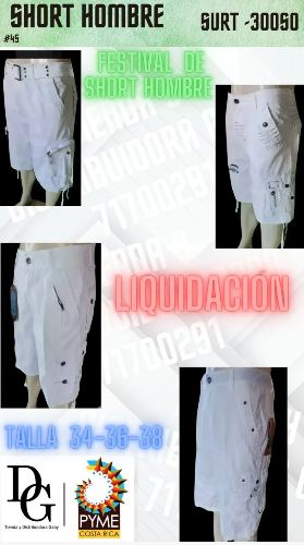 Short Cargo Blanco Hombre - Imagen principal