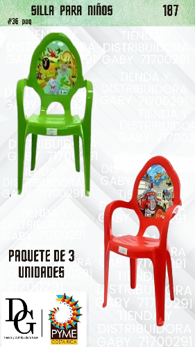 3 Sillas para  Ni&ntilde;(@) - Imagen principal