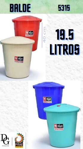 Balde Pl&aacute;stico 19.5L - Imagen principal