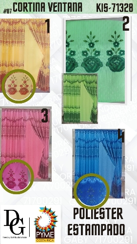 Cortina Estampada para Ventana - Imagen principal