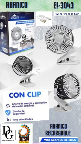 Mini Ventilador de Mesa con CLIP - Imagen principal