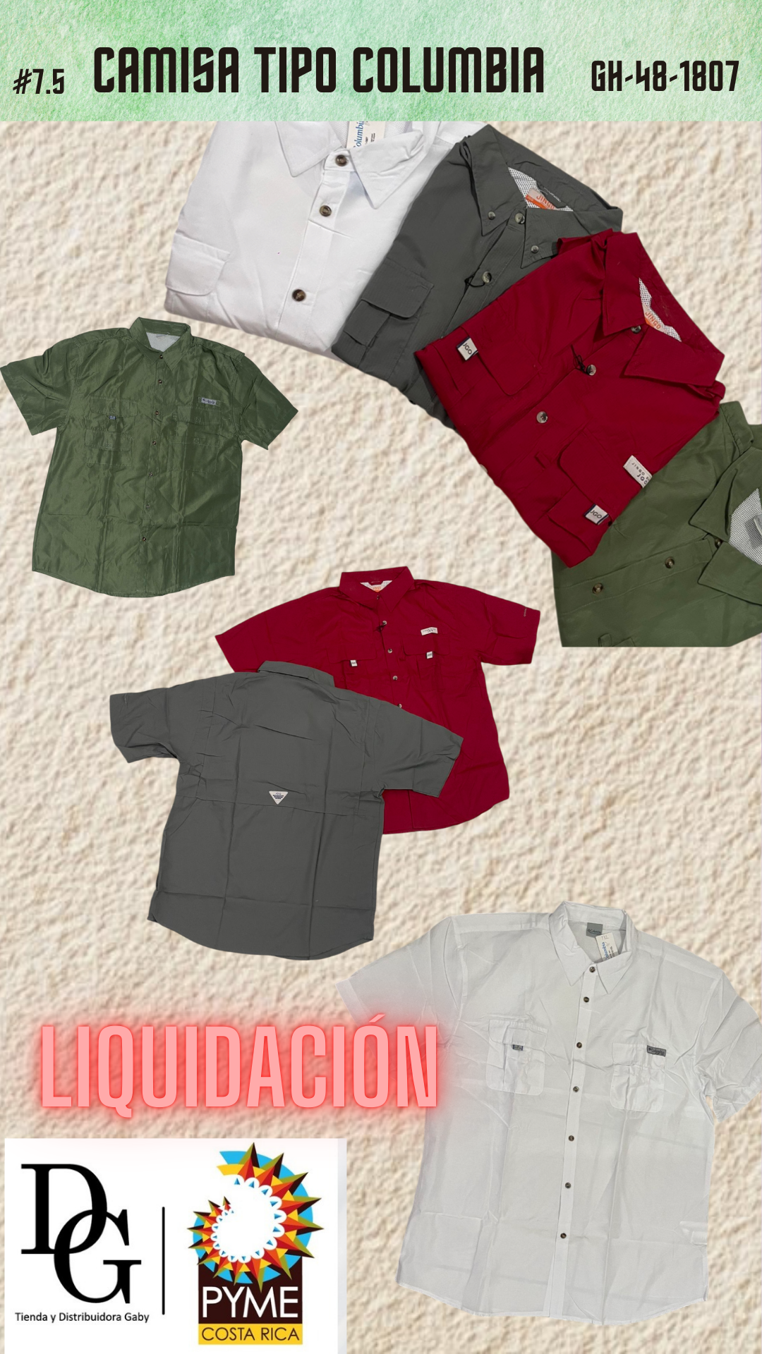 Camisa Estilo Columbia Hombre - Imagen principal