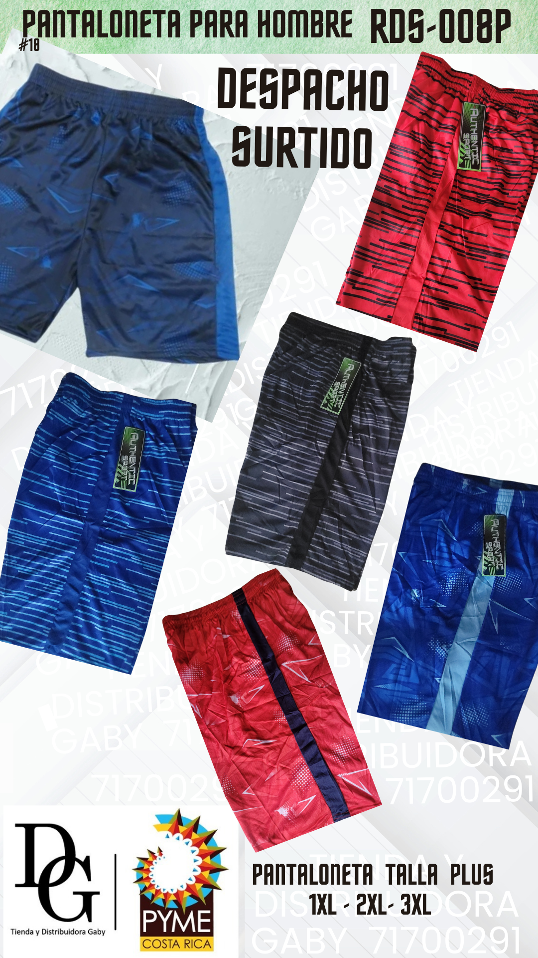 Pantaloneta Talla Plus Hombre - Imagen principal