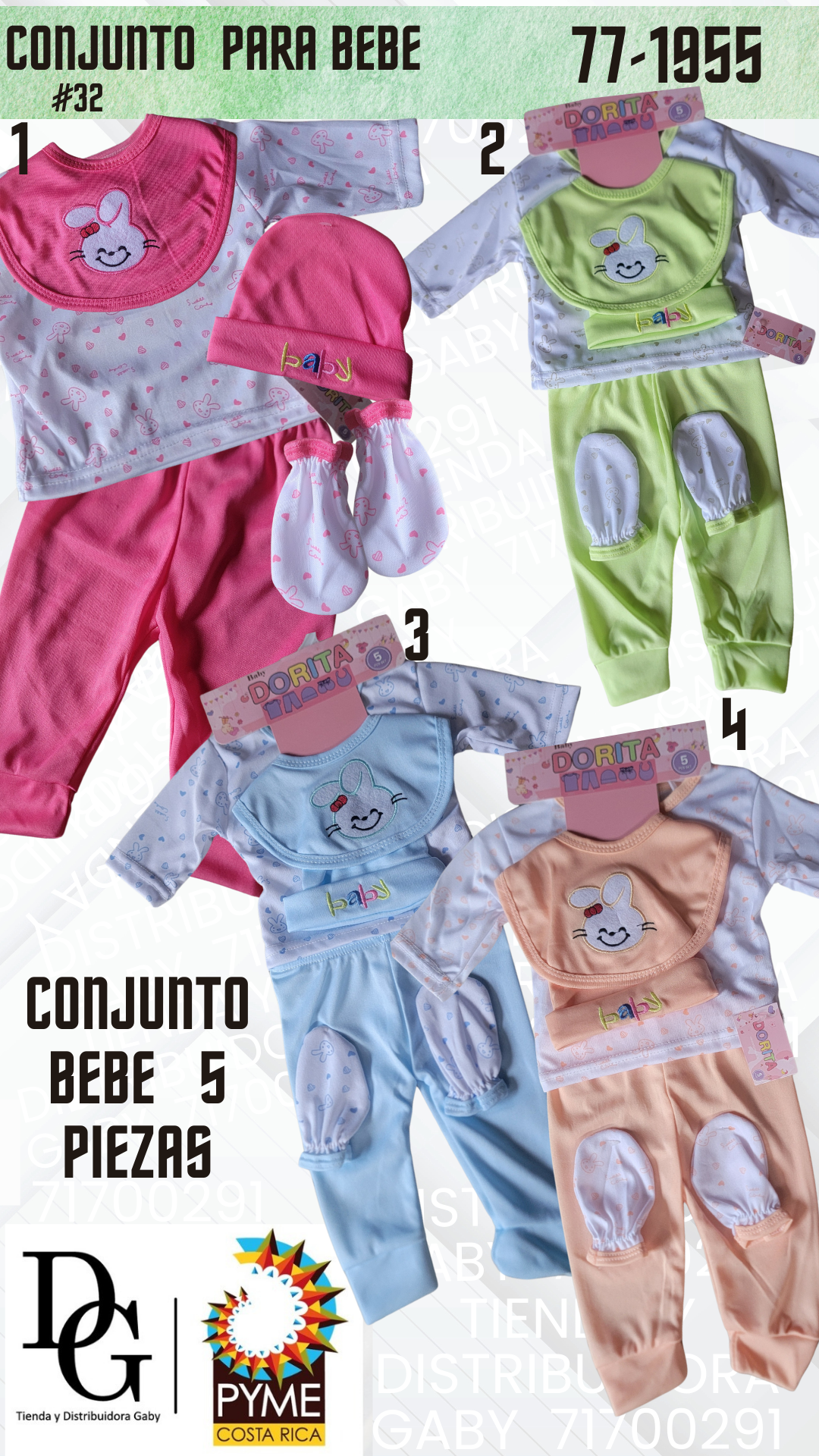 Conjunto para Beb&eacute; 5 PZAS - Imagen principal