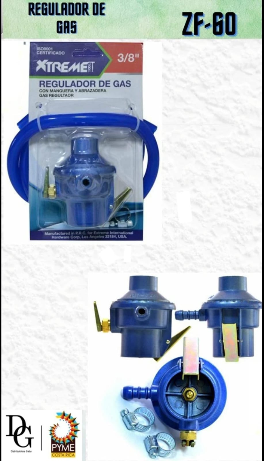 Set Regulador de Gas de 38 - Imagen principal