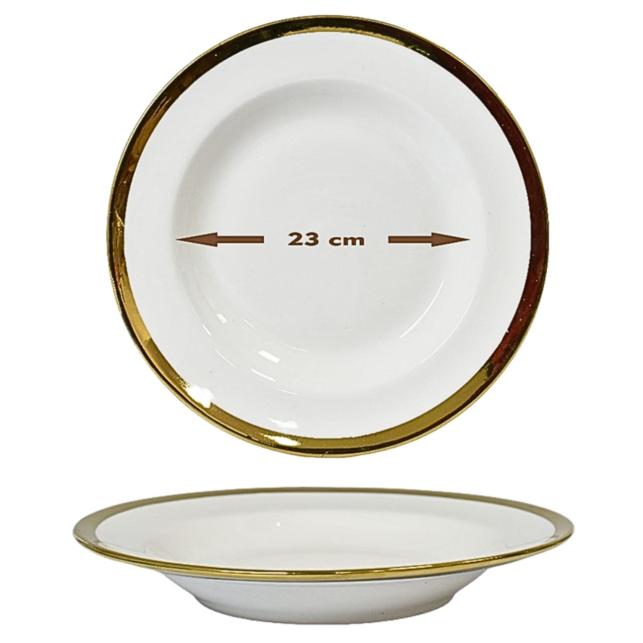 Plato Semi Hondo de Porcelana 9" - Imagen principal
