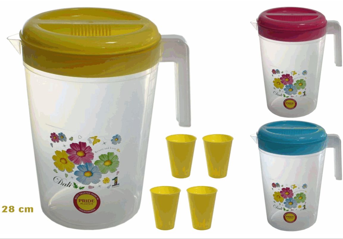 Pichel Pl&aacute;stico de 5L con Vasos - Imagen principal