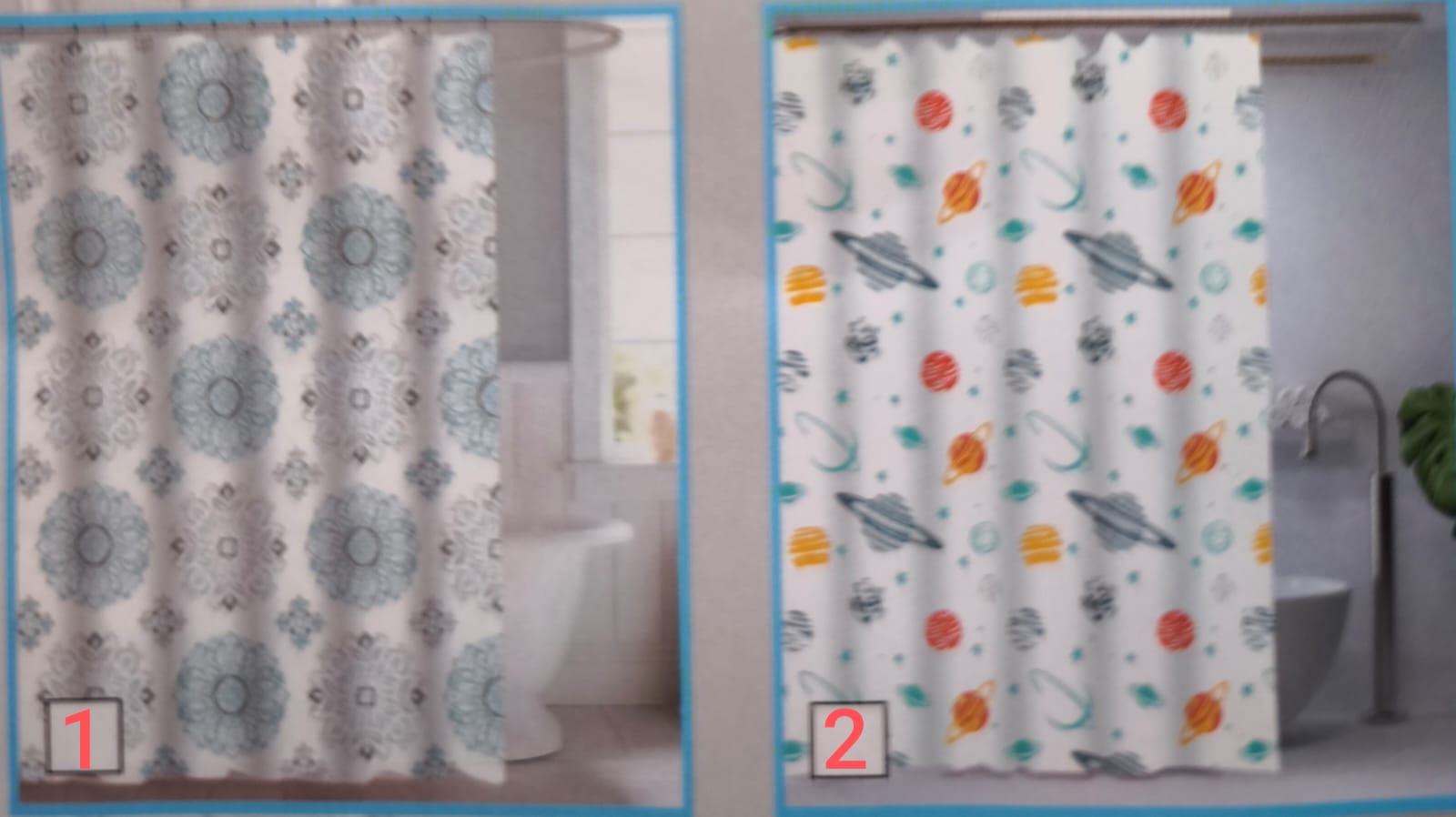 Cortina Pl&aacute;stica Para Ba&ntilde;o - Imagen principal