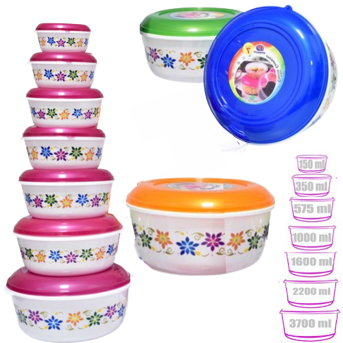 Set Envase Pl&aacute;stico 7 PZAS - Imagen principal