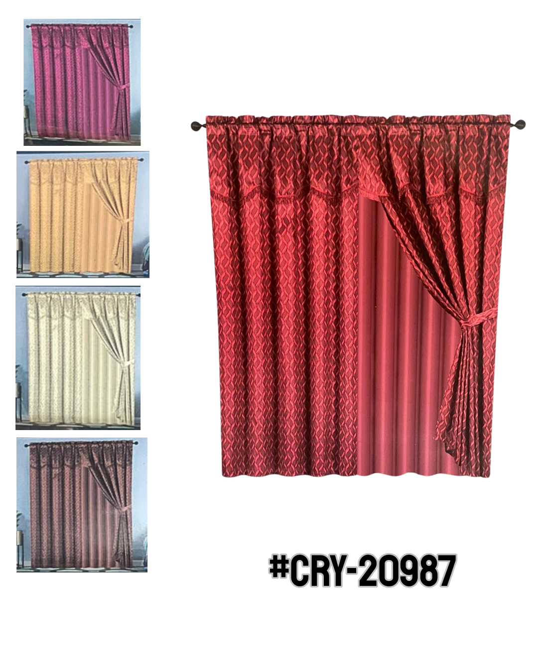 Cortina Estampada para Ventana - Imagen principal
