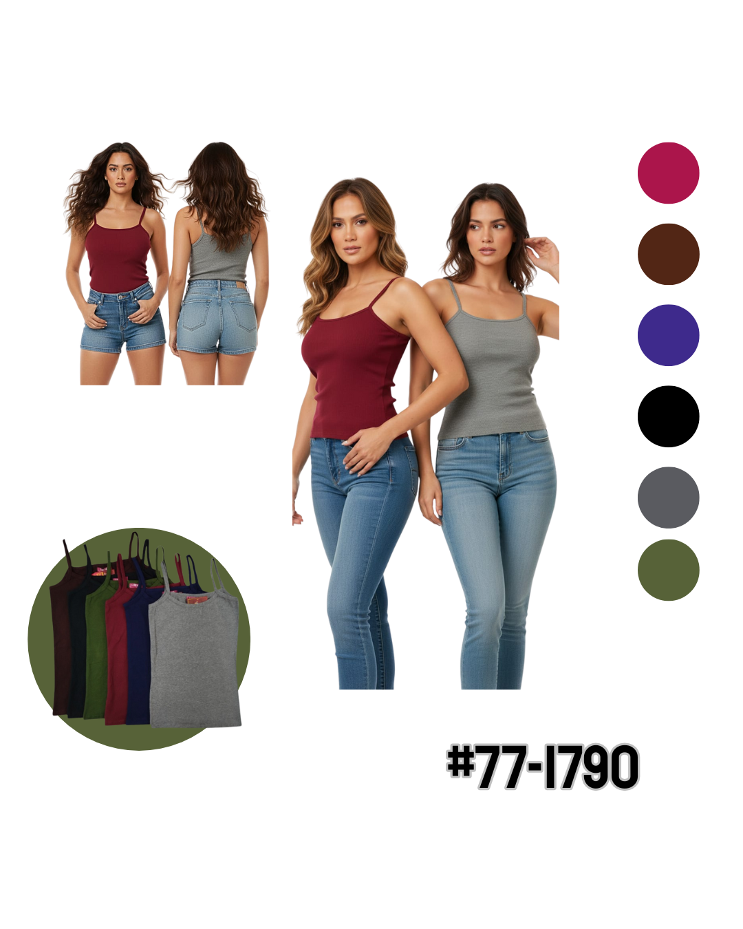 6 Blusas B&aacute;sicas Dama  - Imagen principal