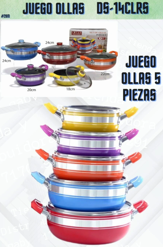 Juego de Ollas 5PZAS - Imagen principal