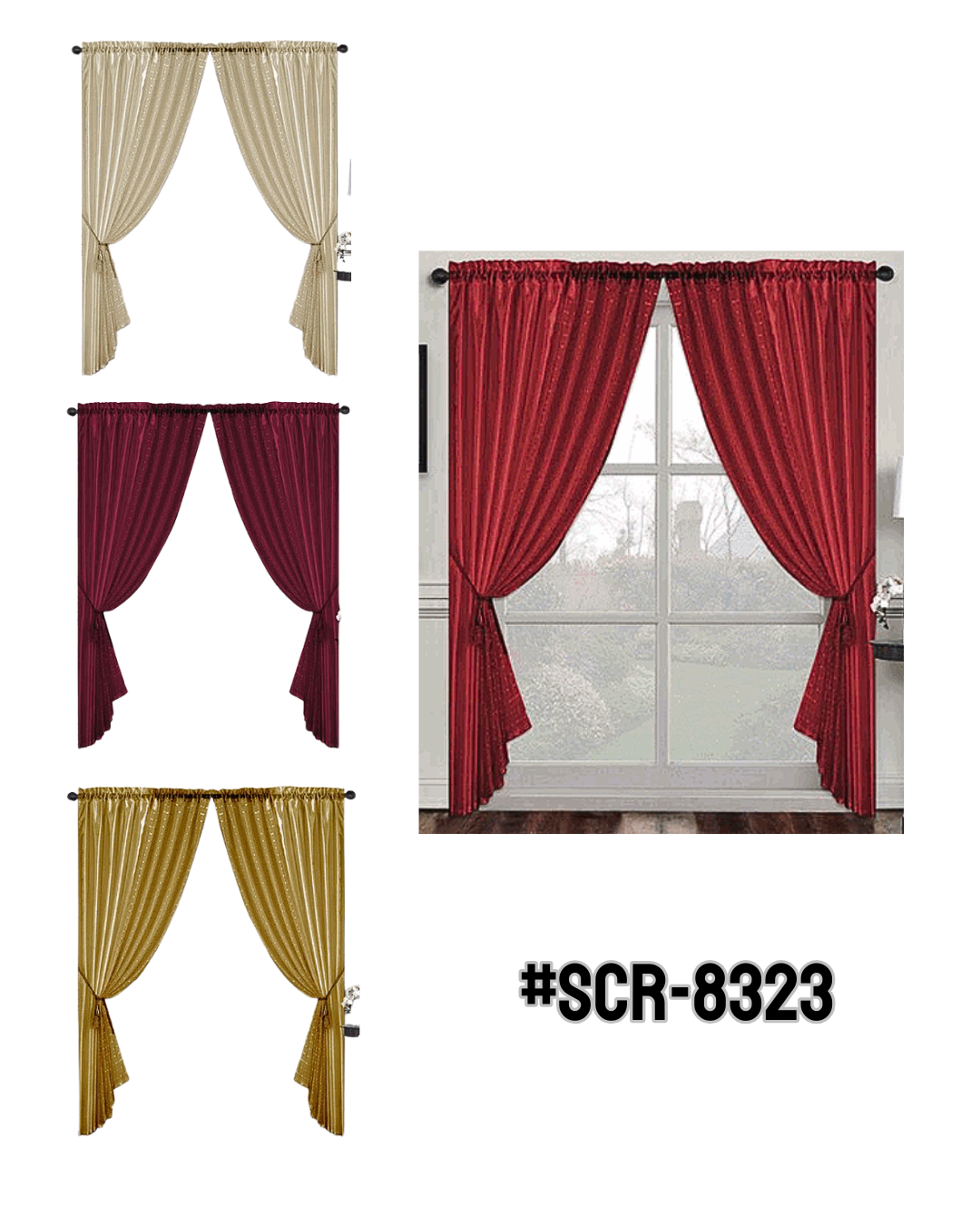 Cortina Semi trasl&uacute;cida para Ventana  - Imagen principal