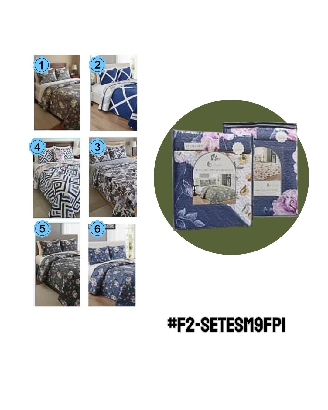 Set de Cama Matrimonial 3PZAS - Imagen principal
