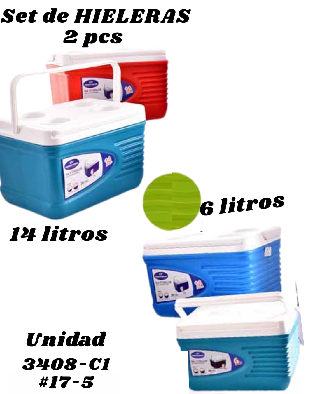 Juego de Hieleras 2PZAS 6L-14L - Imagen principal