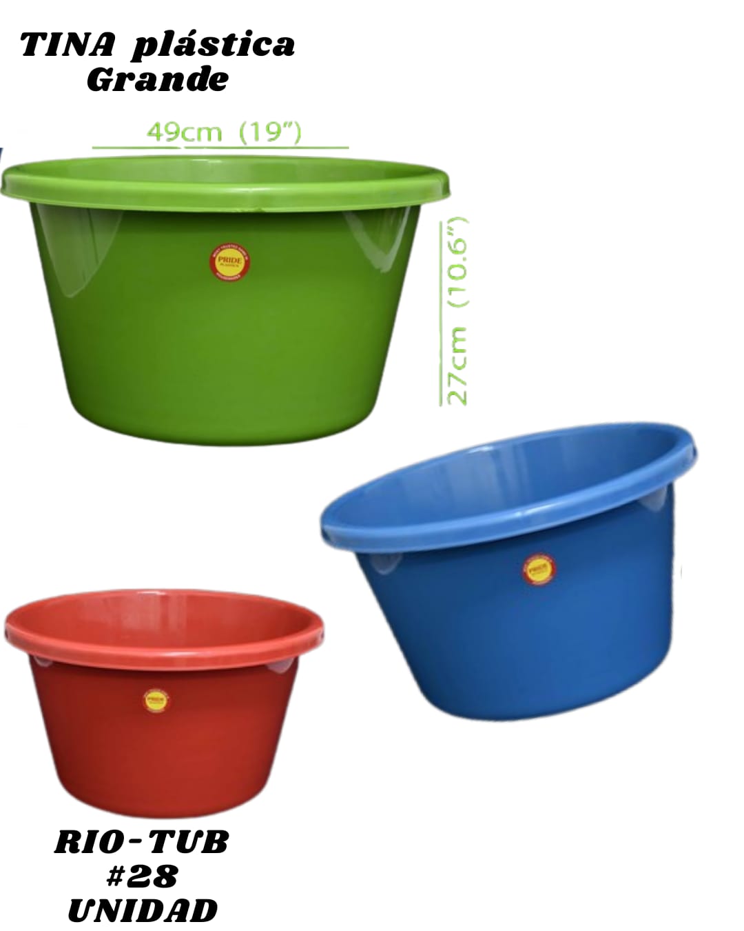Tina Pl&aacute;stica 30L - Imagen principal