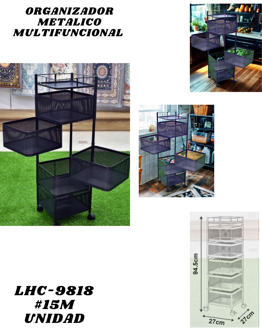 Organizador de Metal - Multiuso - Imagen principal