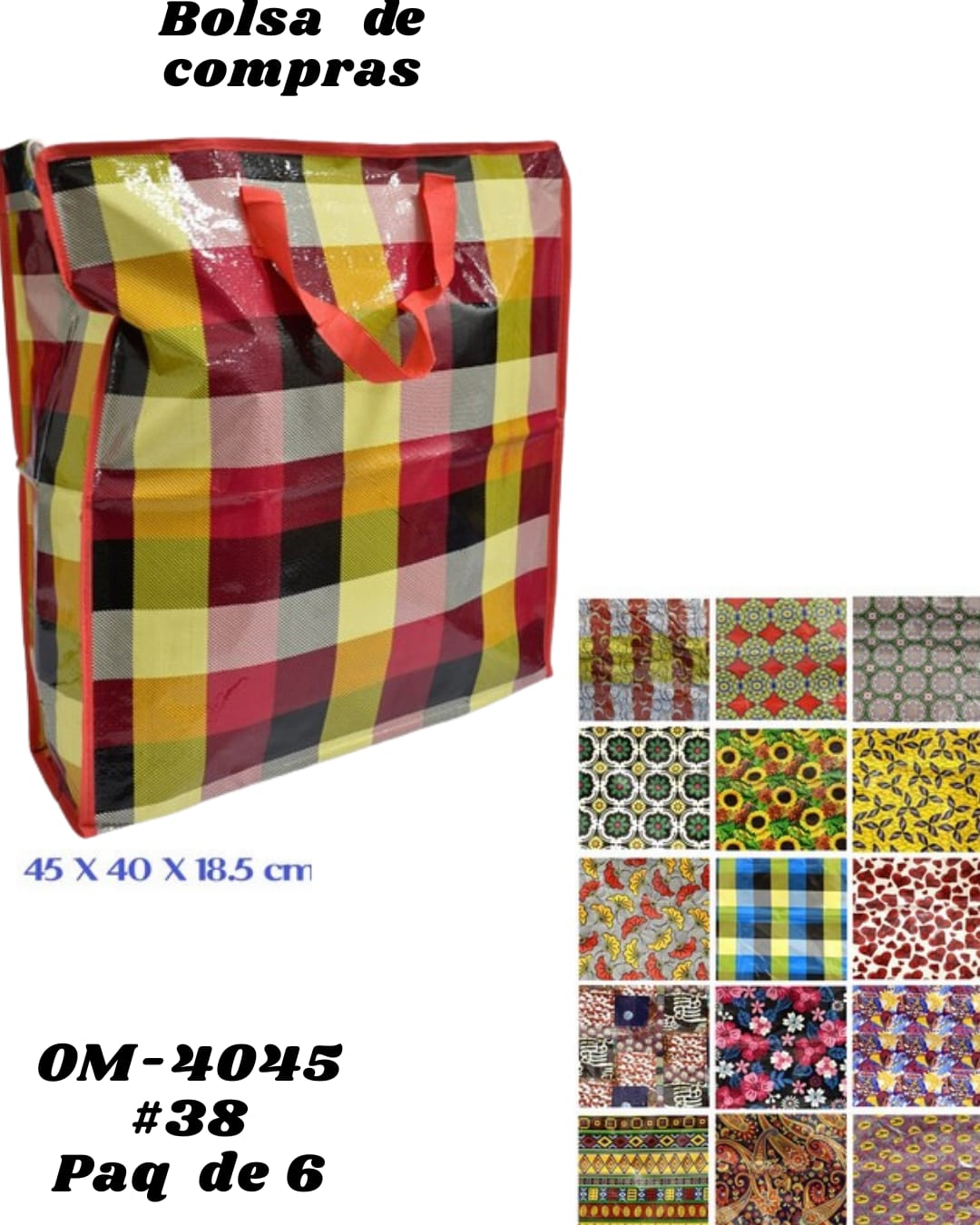 6 Bolsas de Compras-Reutilizables - Imagen principal