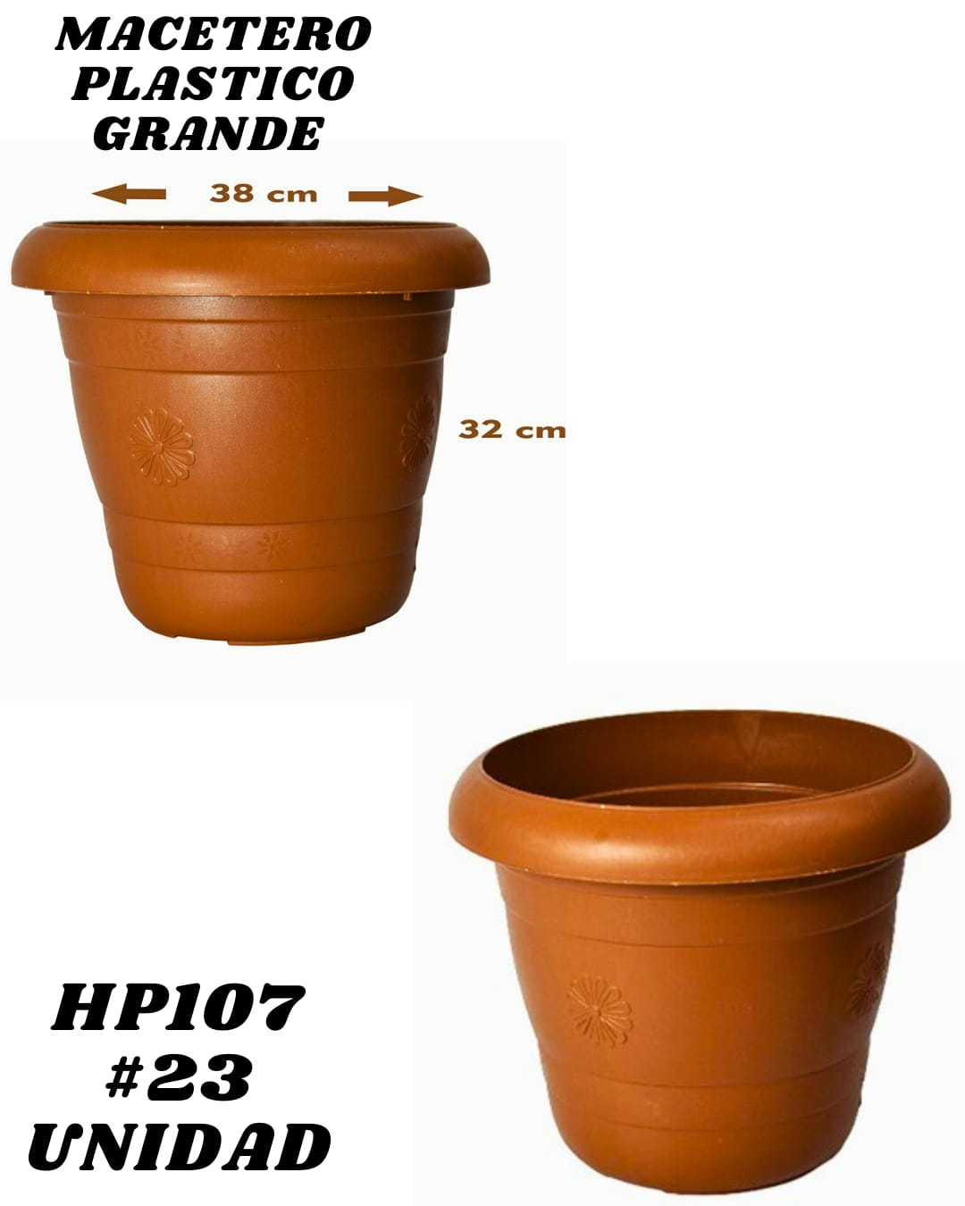 Macetero Pl&aacute;stico 21L - Imagen principal