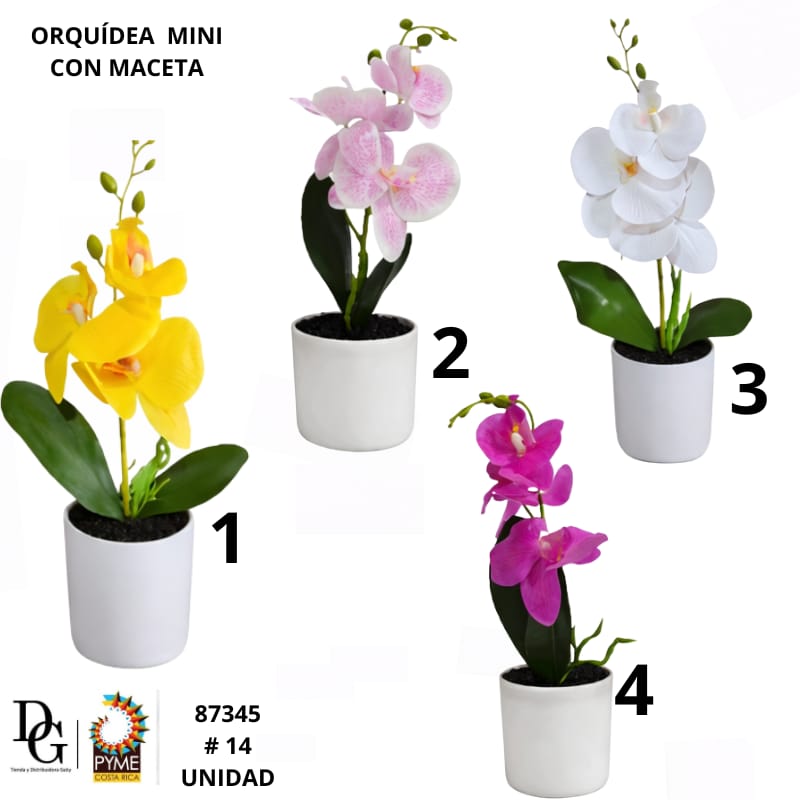 Planta Artificial Peque&ntilde;a Orqu&iacute;dea - Imagen principal