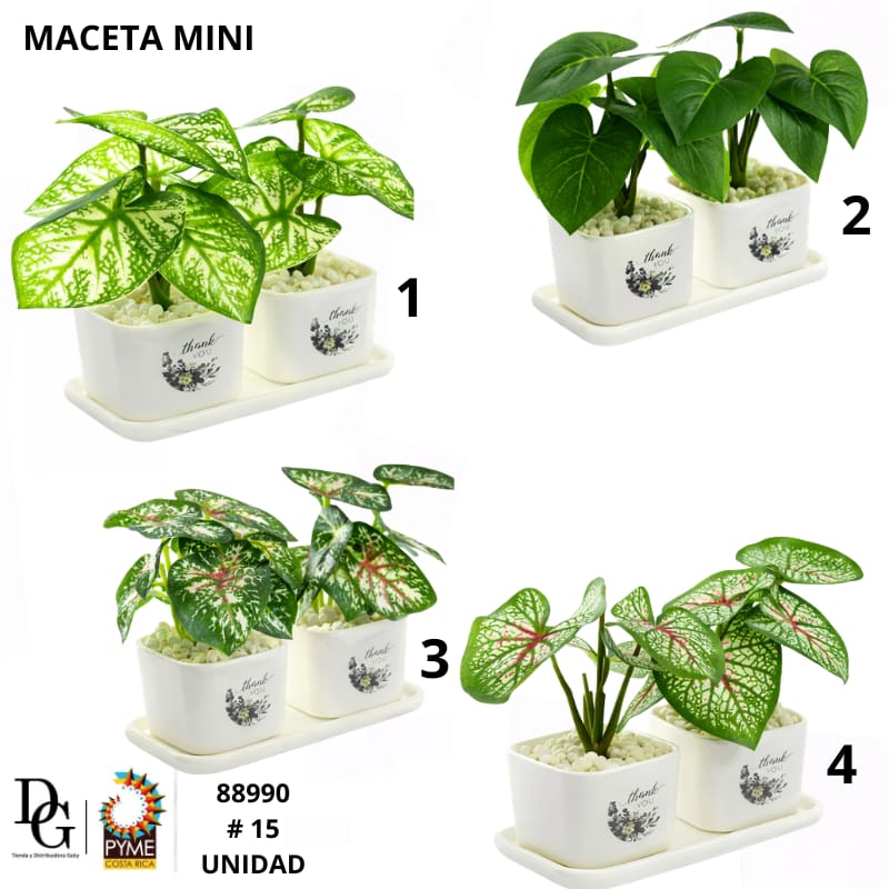 Planta Artificial Doble Maceta  - Imagen principal