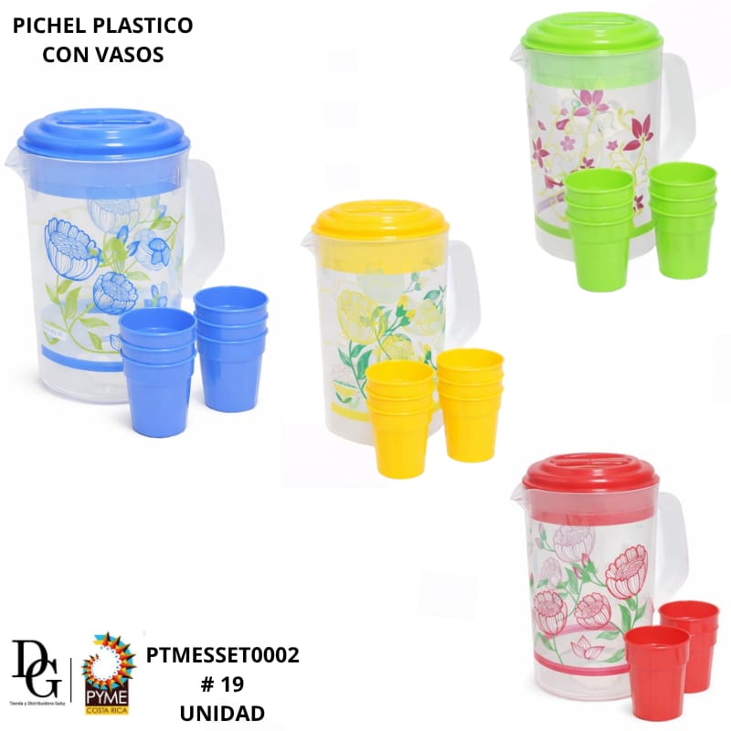 Pichel Pl&aacute;stico con Vasos 3.7L - Imagen principal