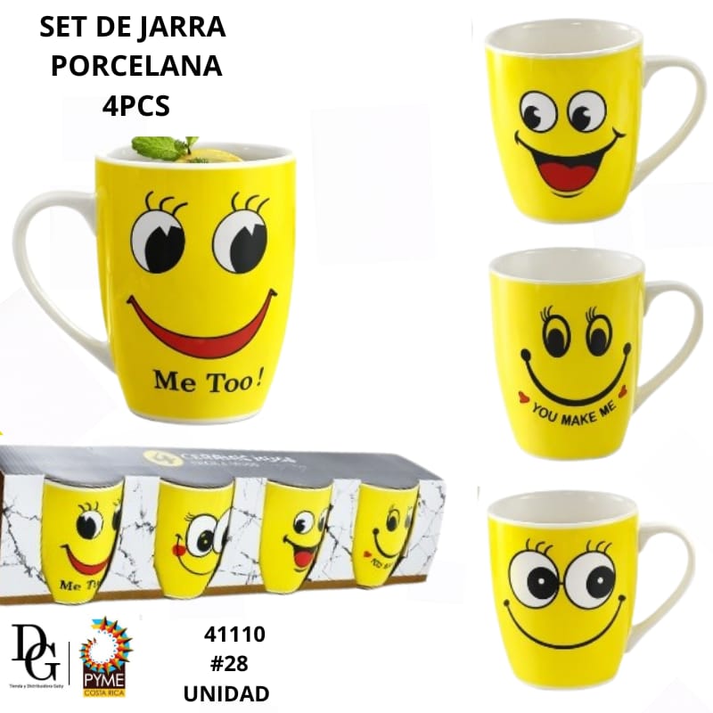 Set Jarra Cer&aacute;mica 4 PZAS  - Imagen principal