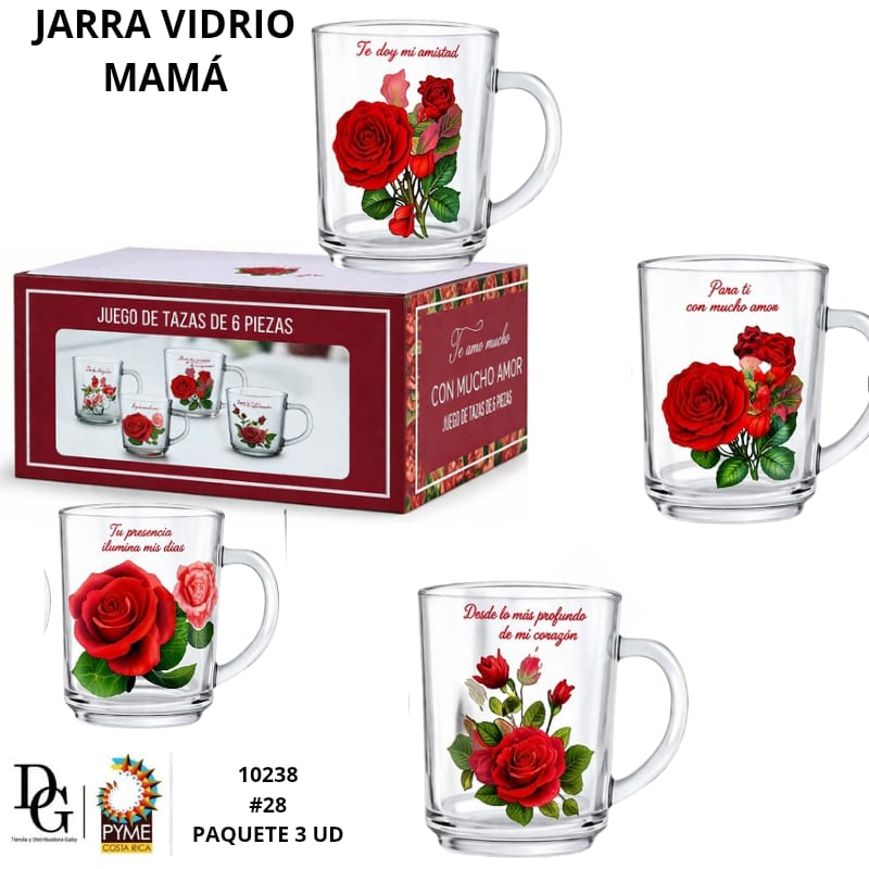 Juego de Jarras Mam&aacute; 6 PZAS 230ML - Imagen principal