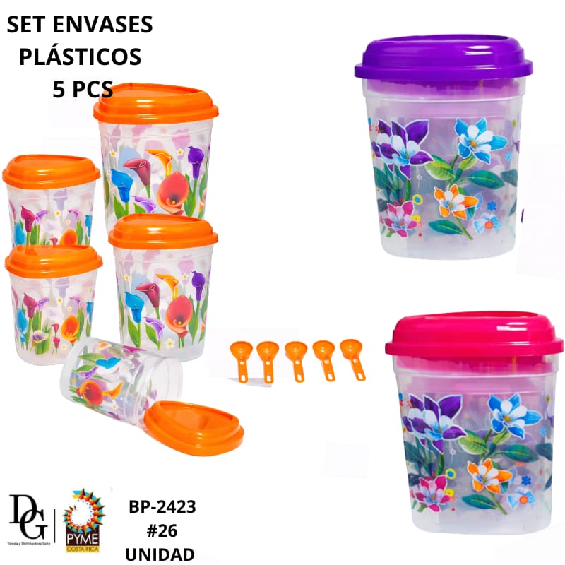 Set Envase Pl&aacute;stico 3 PZAS - Imagen principal