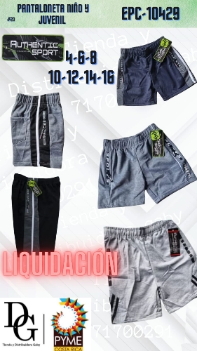 Pantaloneta Ni&ntilde;o  Juvenil - Imagen principal