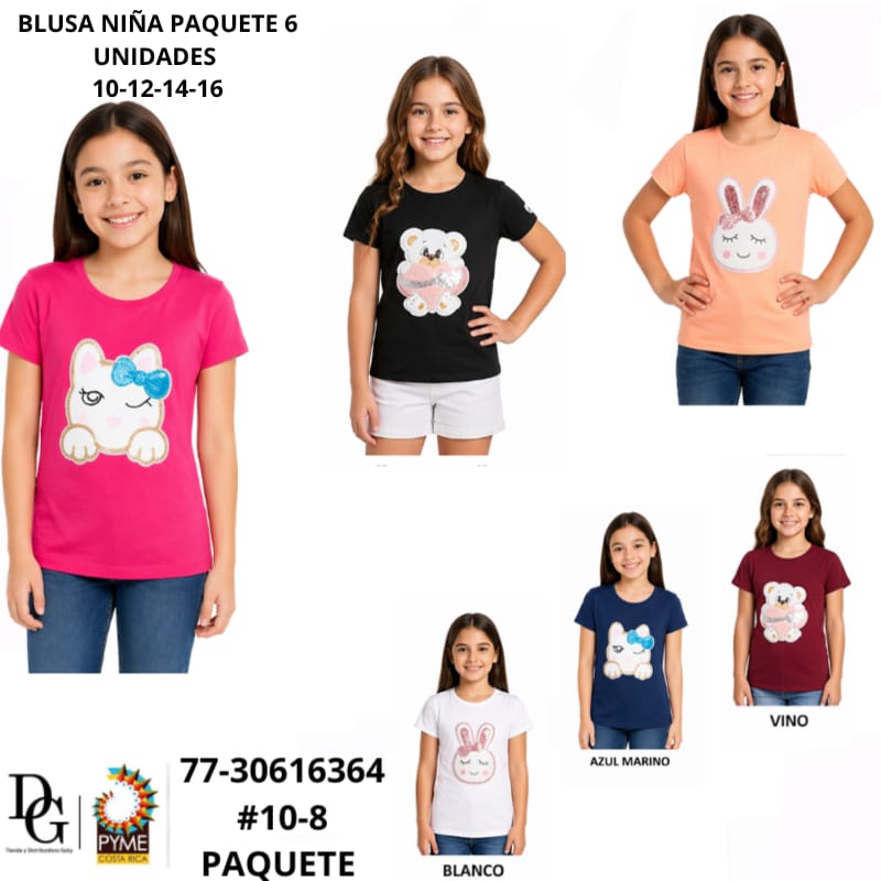 6 Blusas para Ni&ntilde;a - Imagen principal