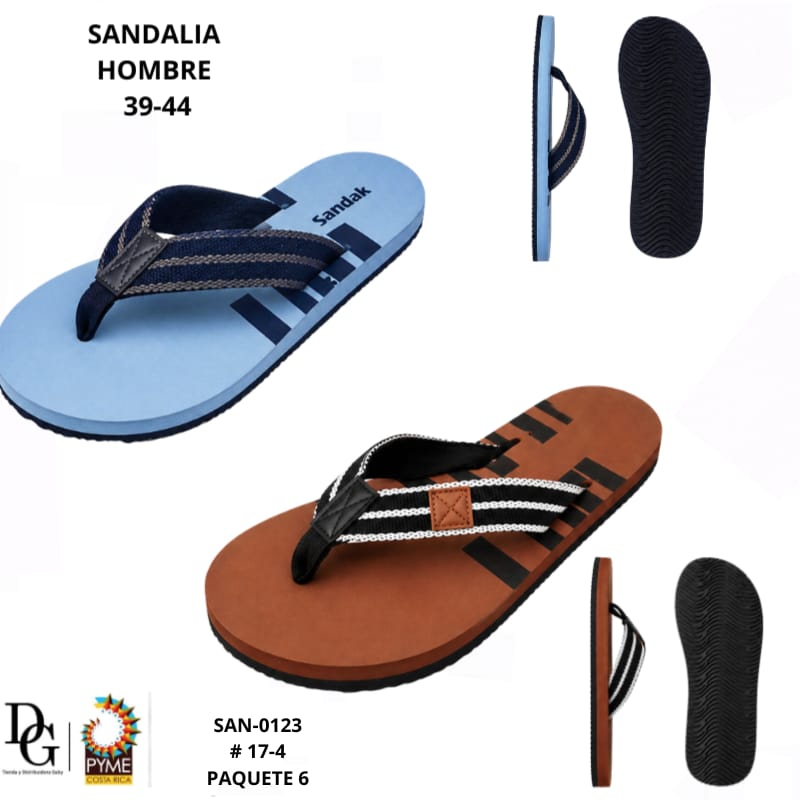 6 Pares de Sandalias para Caballero - Imagen principal