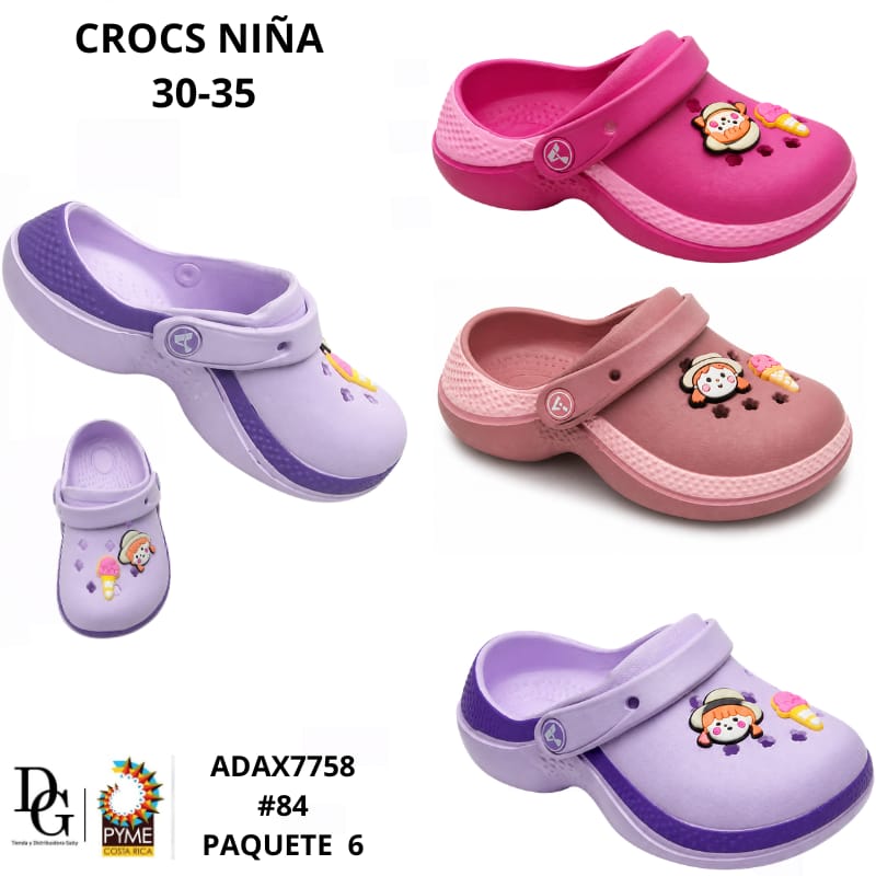 6 Pares de Crocs para Ni&ntilde;a - Imagen principal