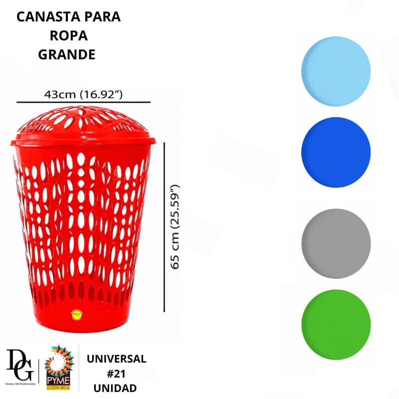 Canasta Pl&aacute;stica para Ropa 60L - Imagen principal