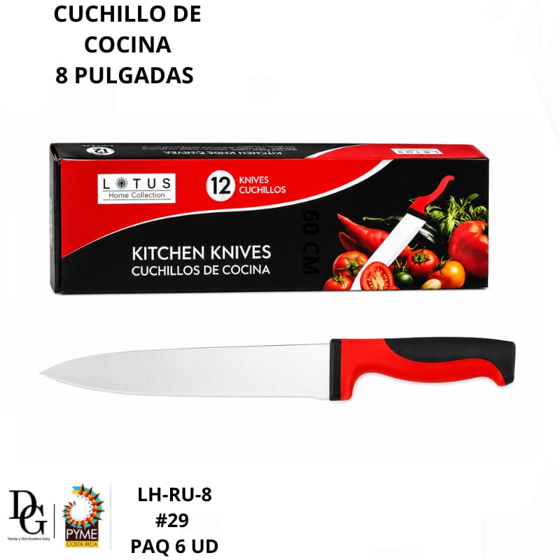 6 Cuchillos de Cocina 8" - Imagen principal