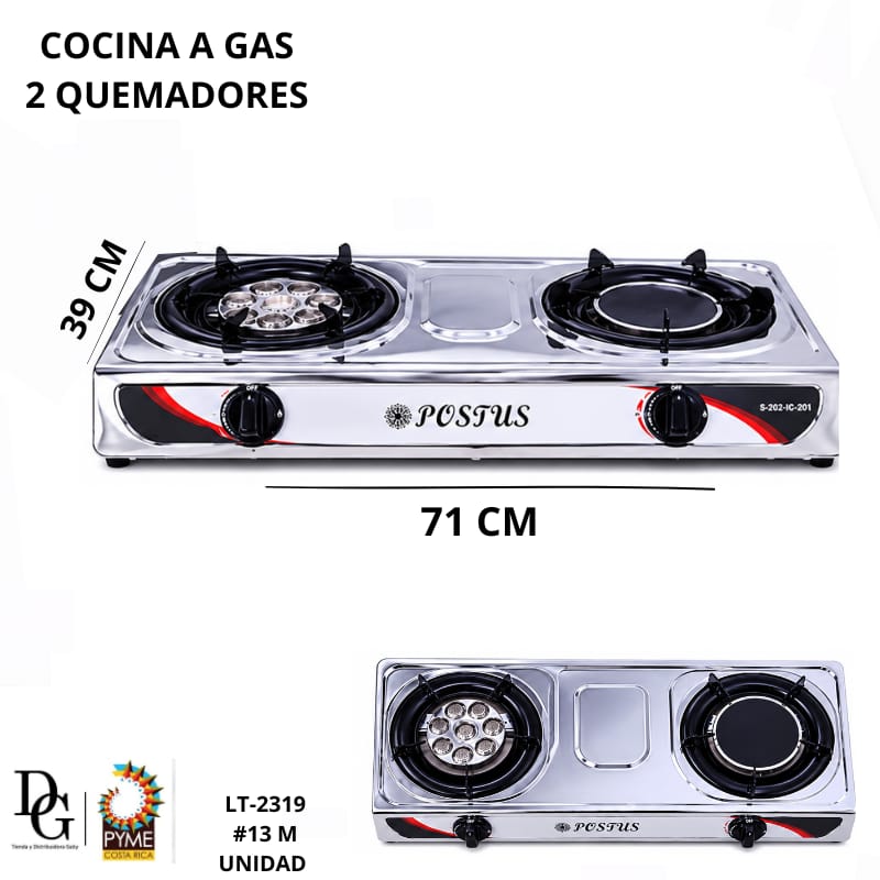 Plantilla Gas 2 Quemadores - Imagen principal